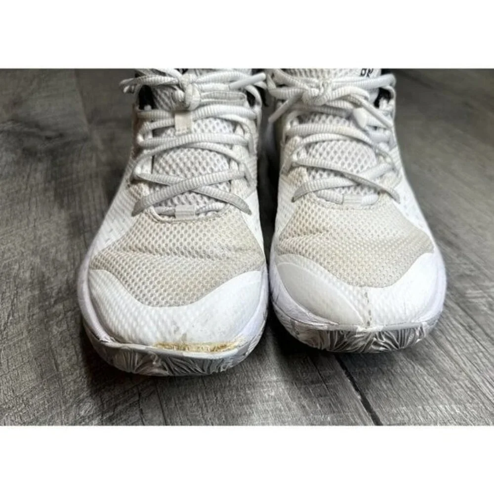 Under Armour Womens HOVR Basketball Shoes 10 White Athletic Sneakers Performance